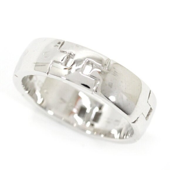 HERMES White Gold Ring #54 - Picture 1 of 10